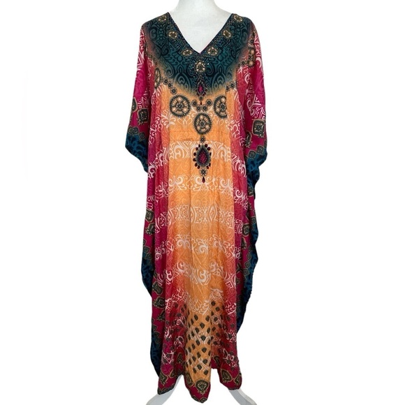 True Rock Y2K multi color kaftan - Picture 1 of 8